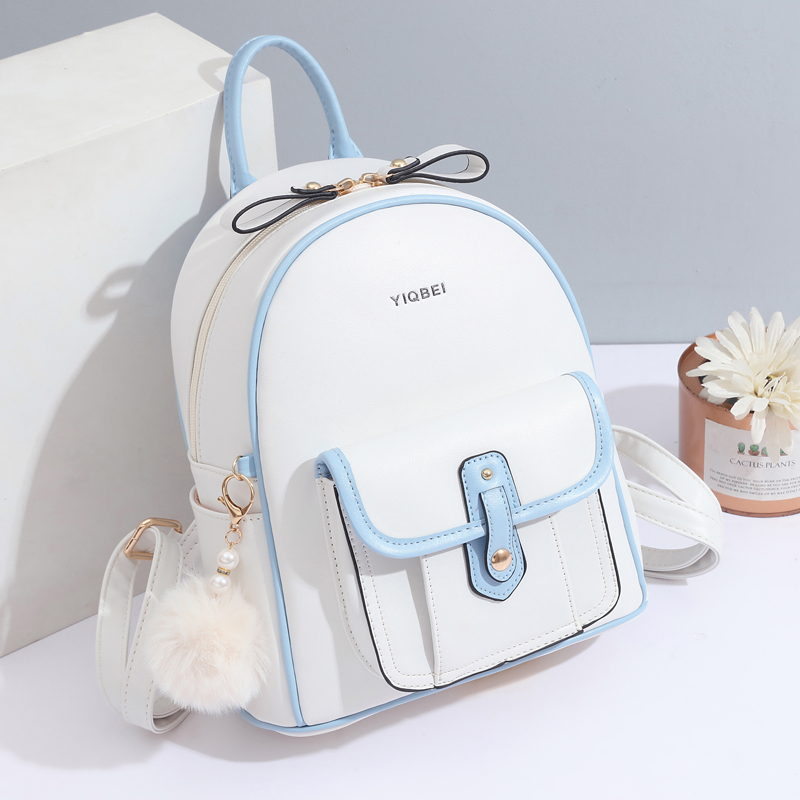 Women Bags Offers - Stylish solid color texture women backpack,