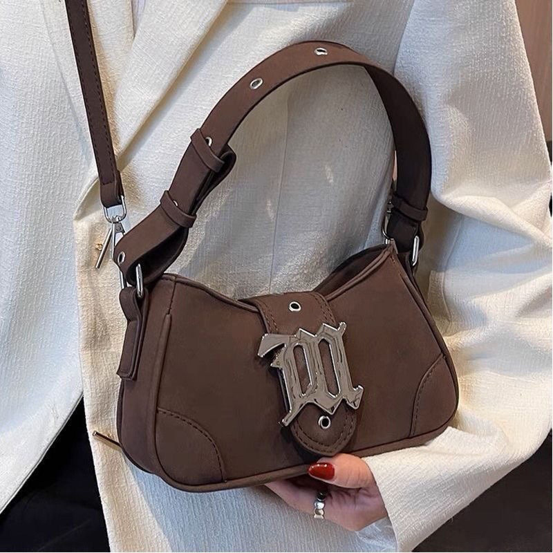 Women Bags For Sale - Girls Niche Retro Design Shoulder Bags