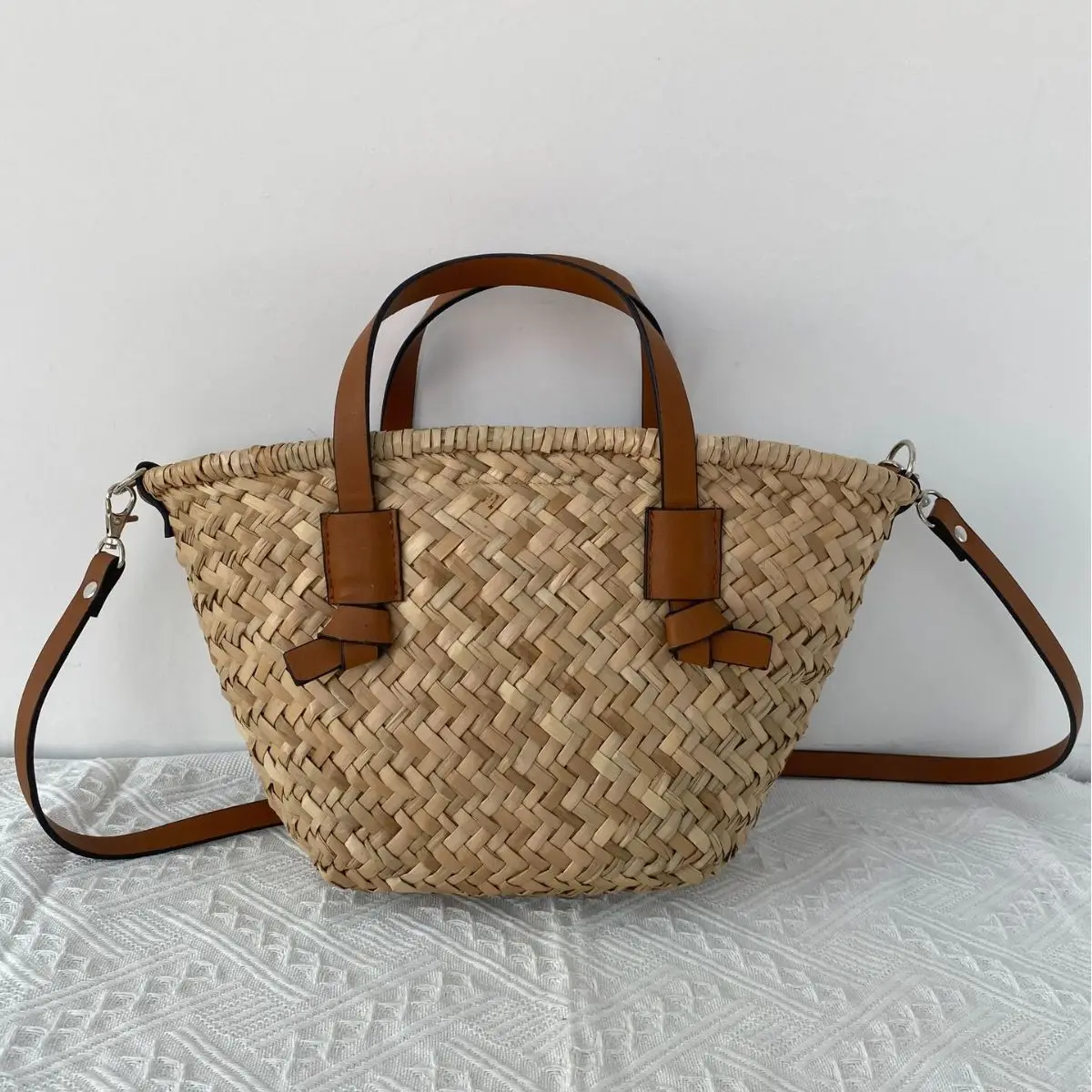 Bohemian Straw Basket Bag Hand - Basket Bag Wicker recension och pris