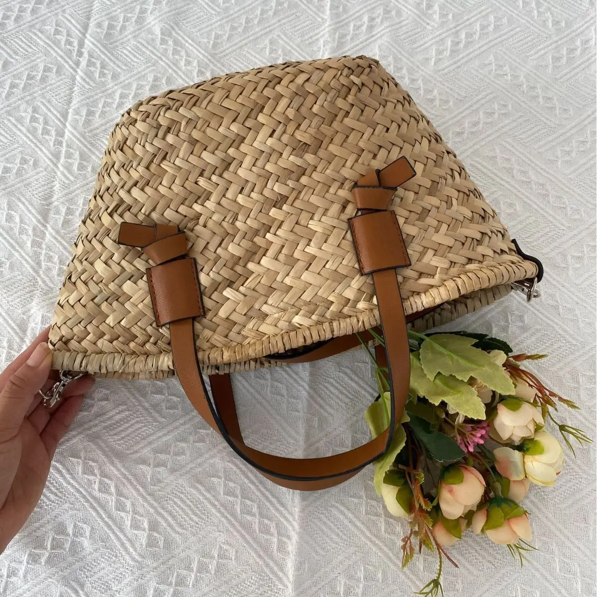Bohemian Straw Basket Bag Hand - Basket Bag Wicker recension och pris