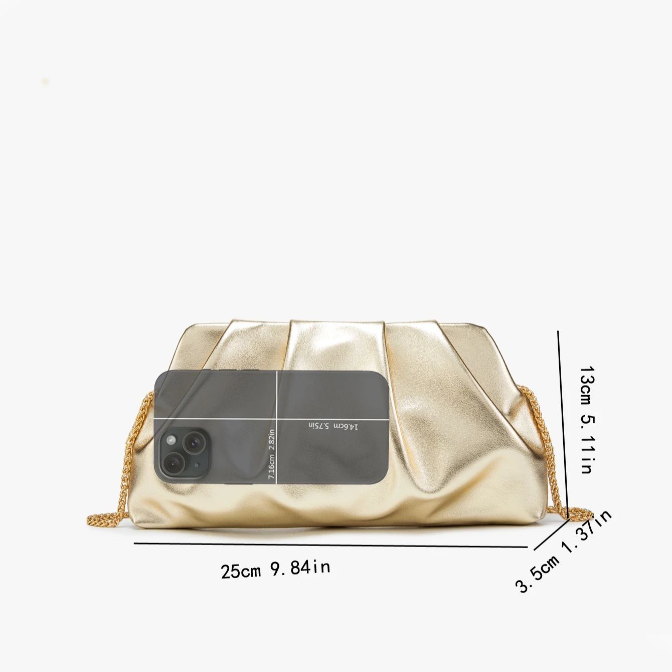 Designer Purses and handbag Go - Women Bags Golden recension och pris