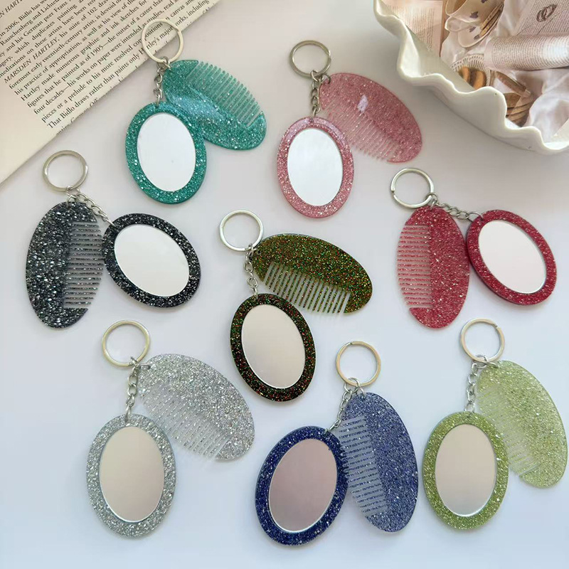Oval Comb Mirror Keychain Pend - Women Bags Ysl recension och pris