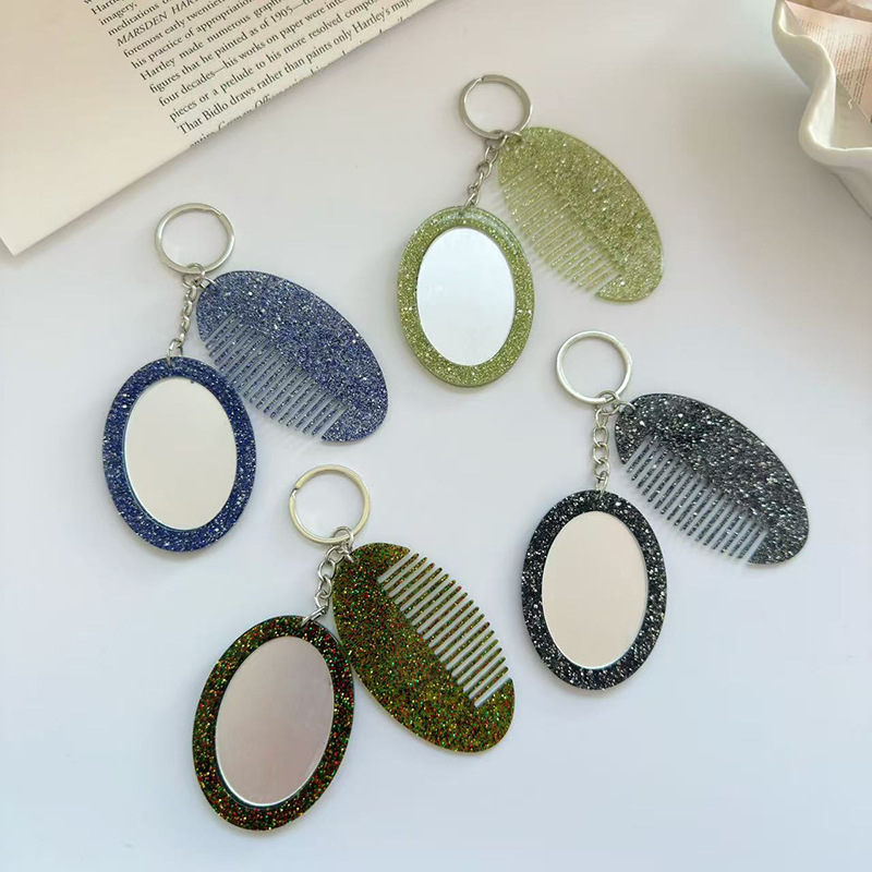 Oval Comb Mirror Keychain Pend - Women Bags Ysl recension och pris