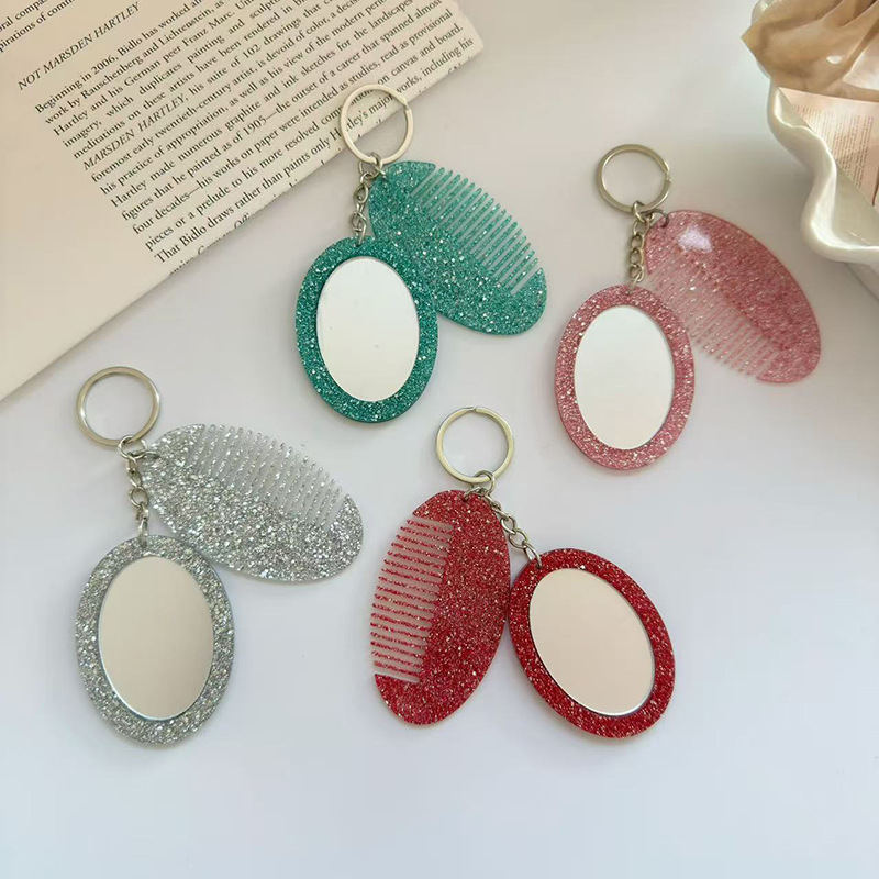 Oval Comb Mirror Keychain Pend - Women Bags Ysl recension och pris