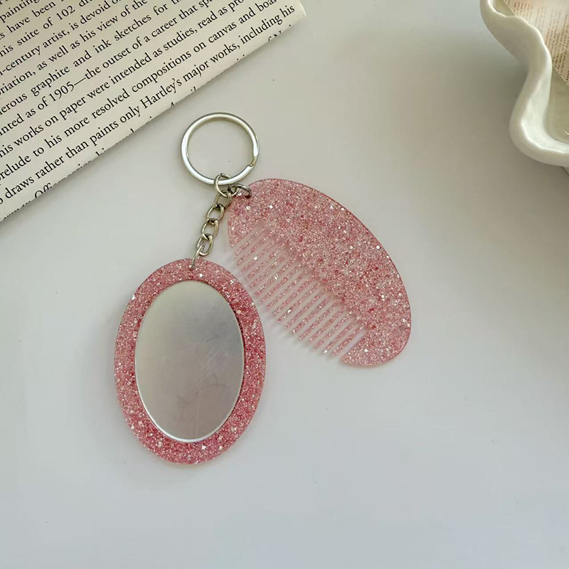 Oval Comb Mirror Keychain Pend - Women Bags Ysl recension och pris