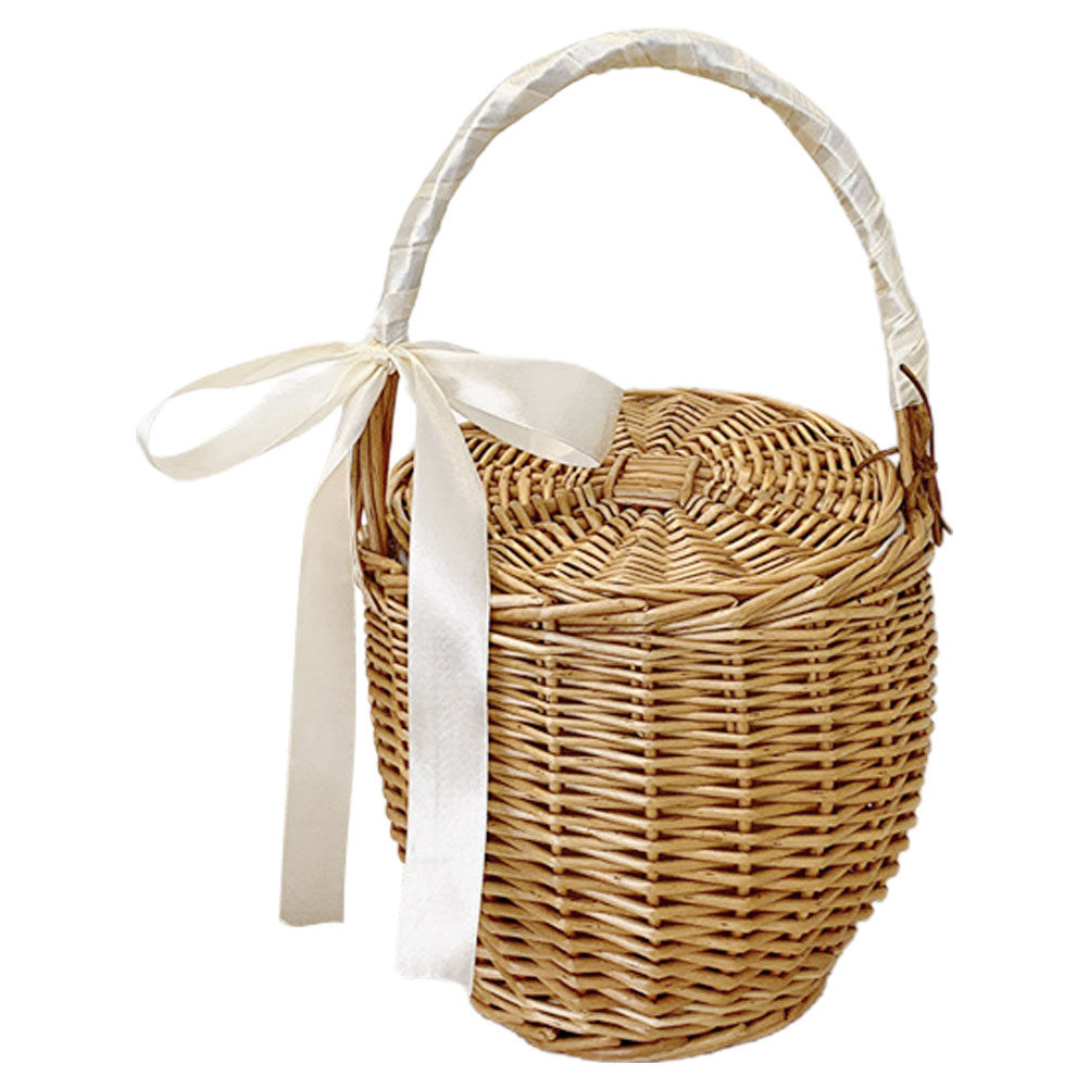 French Style Woven Handheld Pi - Basket Bag Wicker recension och pris