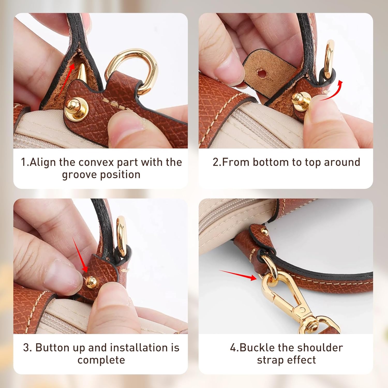 Leather Bag Shoulder Strap for - Women'S Bags Longchamp recension och pris