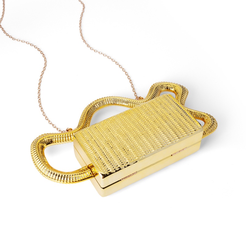 2026 Acrylic Fashion Serpentin - Women Bags Golden recension och pris