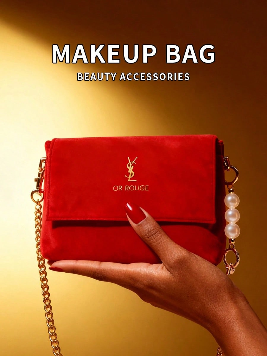 YSL Red Velvet DIY Makeup Bag, - Women Bags Ysl recension och pris