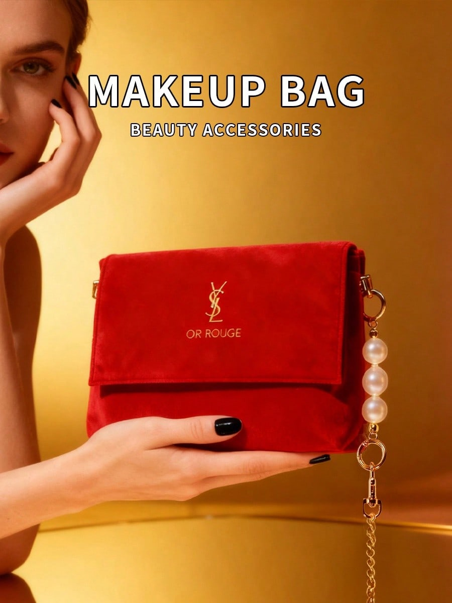 YSL Red Velvet DIY Makeup Bag, - Women Bags Ysl recension och pris