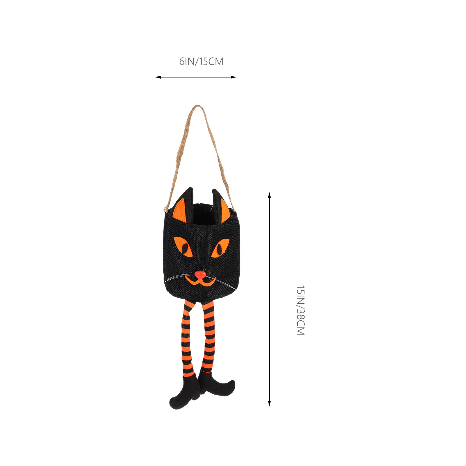 Kids Halloween Candy Bag Cat D - Basket Bag Wicker recension och pris