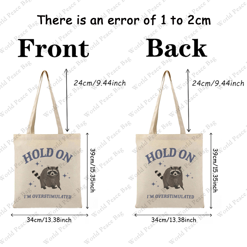 1 PC Hold On I'm Overstimulate - Women Bags Offers recension och pris