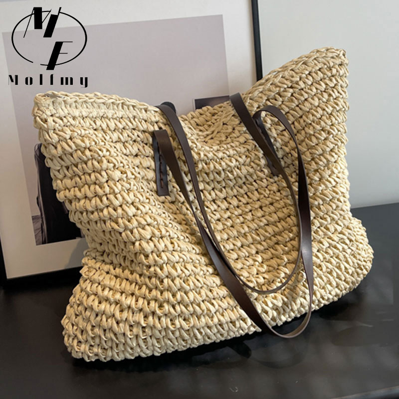 Straw Woven Tote Bags Casual L - Women Bags Offers recension och pris