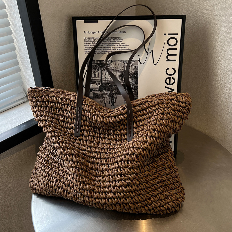 Straw Woven Tote Bags Casual L - Women Bags Offers recension och pris