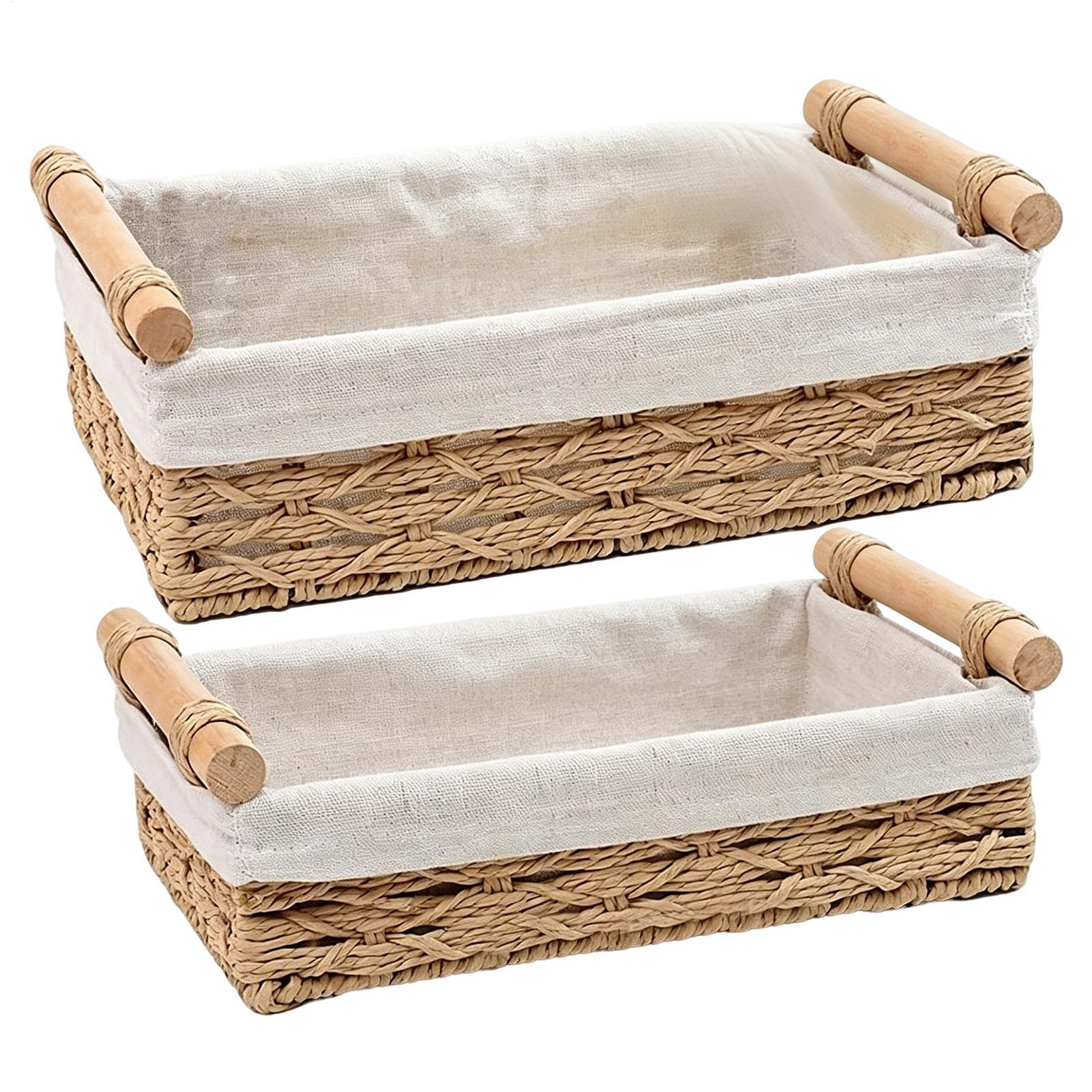 Storage Basket with Handles &  - Basket Bag Wicker recension och pris