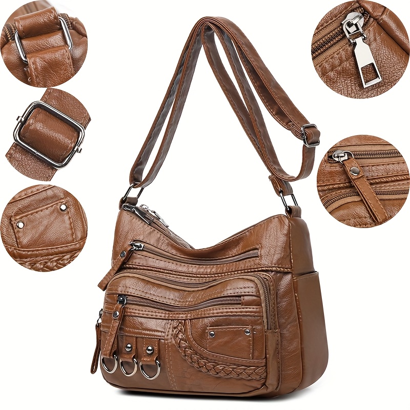Women'S Large Capacity Shoulde - Women Bags Golden recension och pris