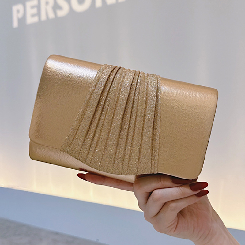 Golden Small Evening Clutch Ba - Women Bags Golden recension och pris