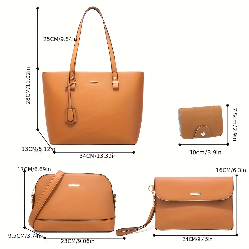 4pcs Fashion Women's Bag Sets  - Women'S Retro Bags recension och pris