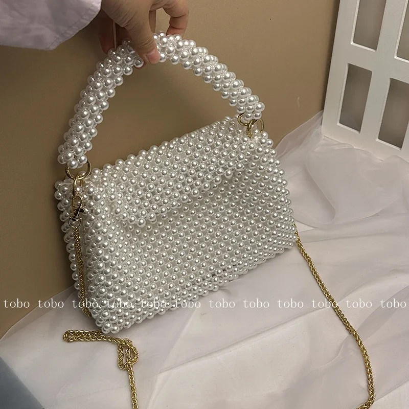 Ins Superlatives Pearl Bead Wa - Women Bags With Wallet recension och pris