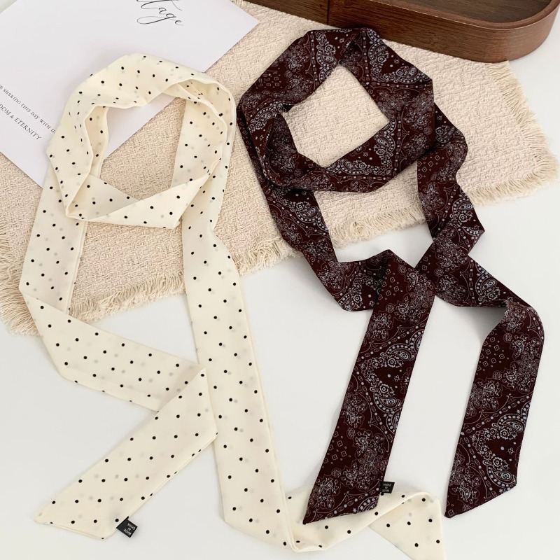 Long Polka Dot Skinny Scarf fo - Women'S Retro Bags recension och pris