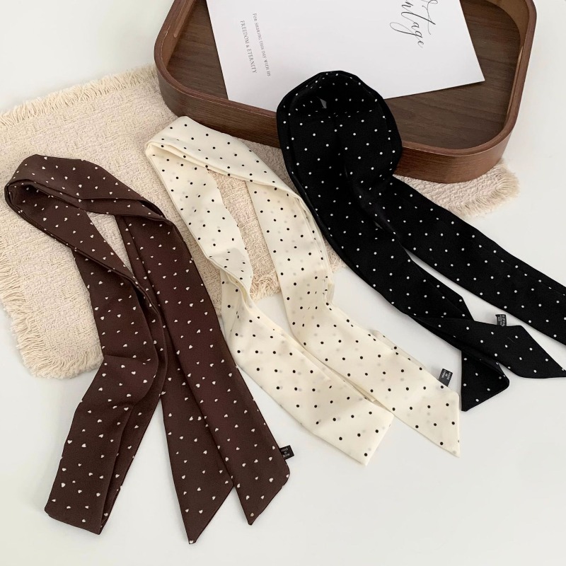 Long Polka Dot Skinny Scarf fo - Women'S Retro Bags recension och pris
