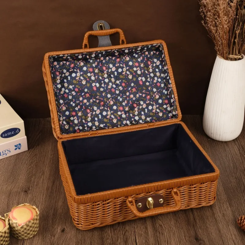Handmade Wicker Suitcase Porta - Basket Bag Wicker recension och pris