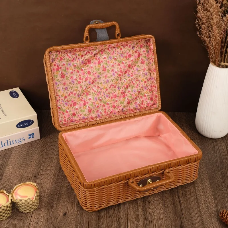 Handmade Wicker Suitcase Porta - Basket Bag Wicker recension och pris
