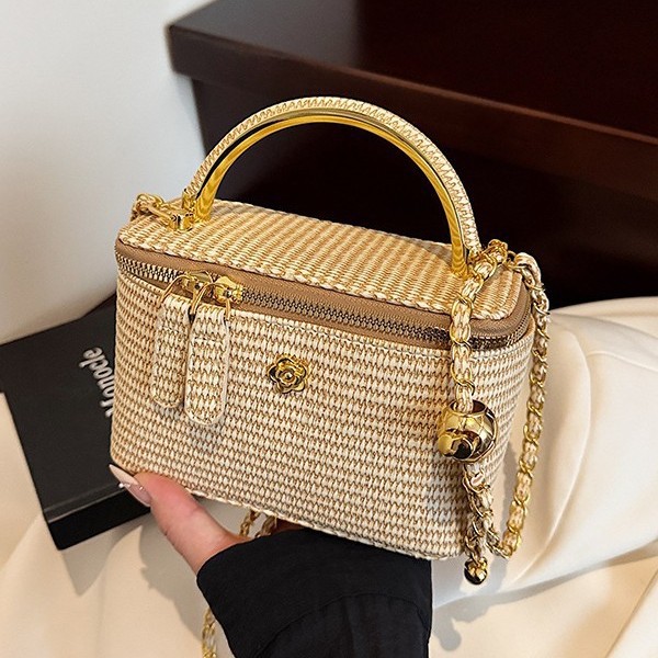 2026 new woven pattern box bag - Women Bags Golden recension och pris