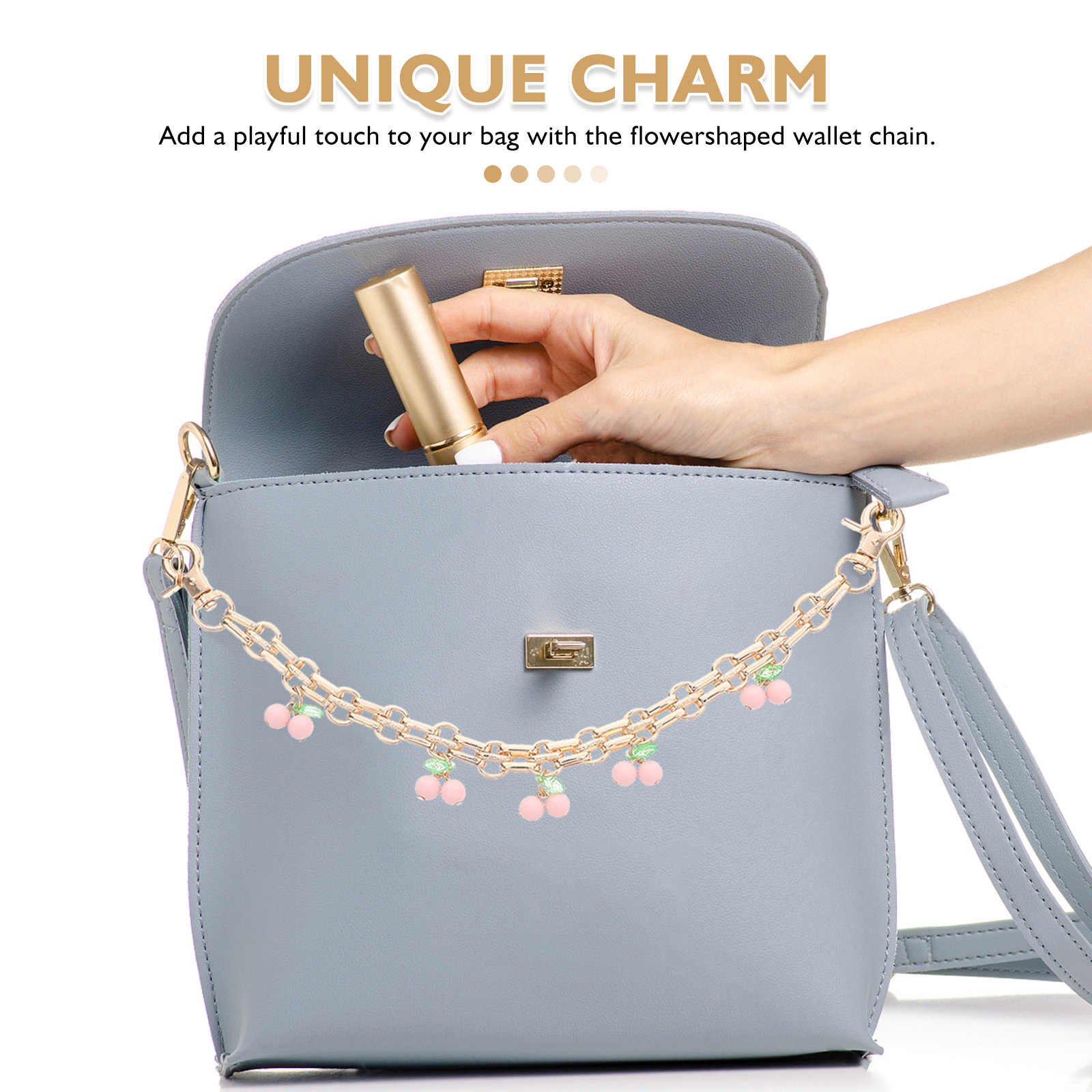 3Pcs Metal Purse Chain Extende - Women Bags With Wallet recension och pris